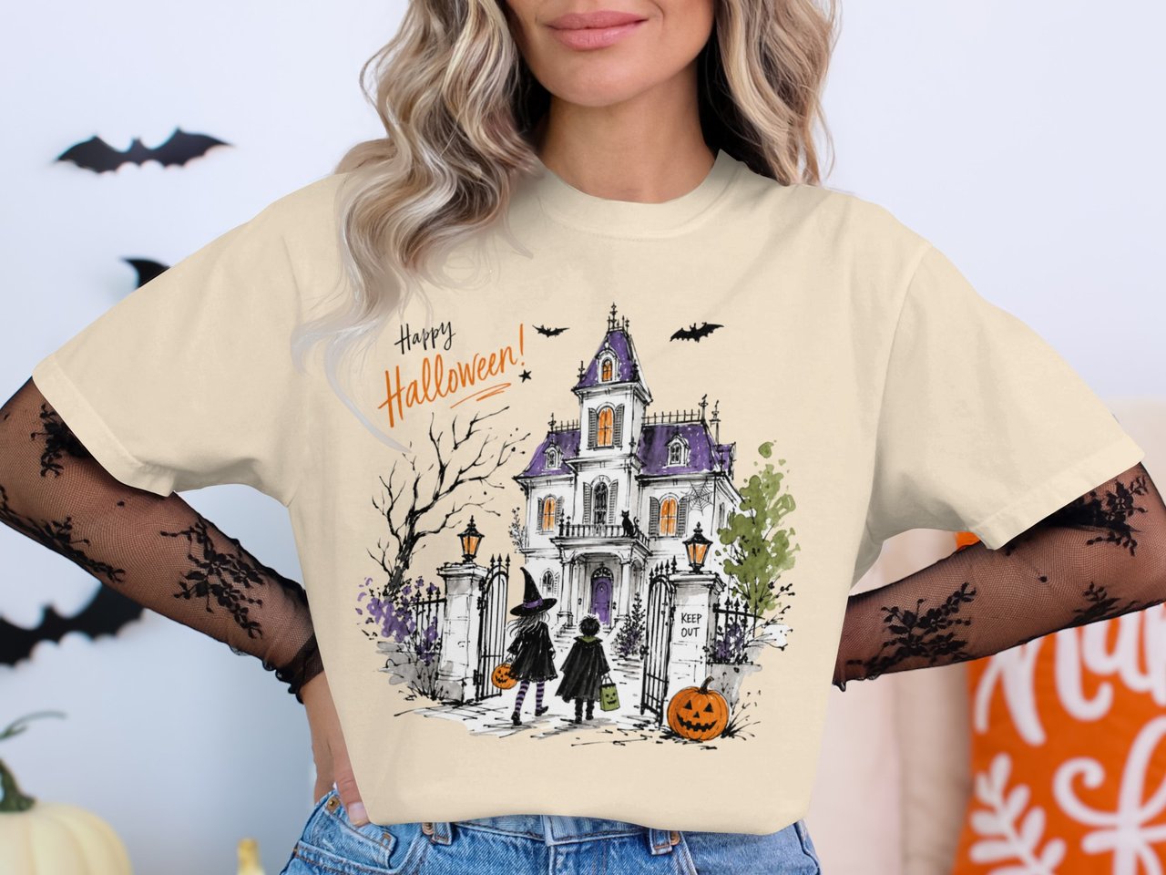 Haunted Manor Sketch T-Shirt