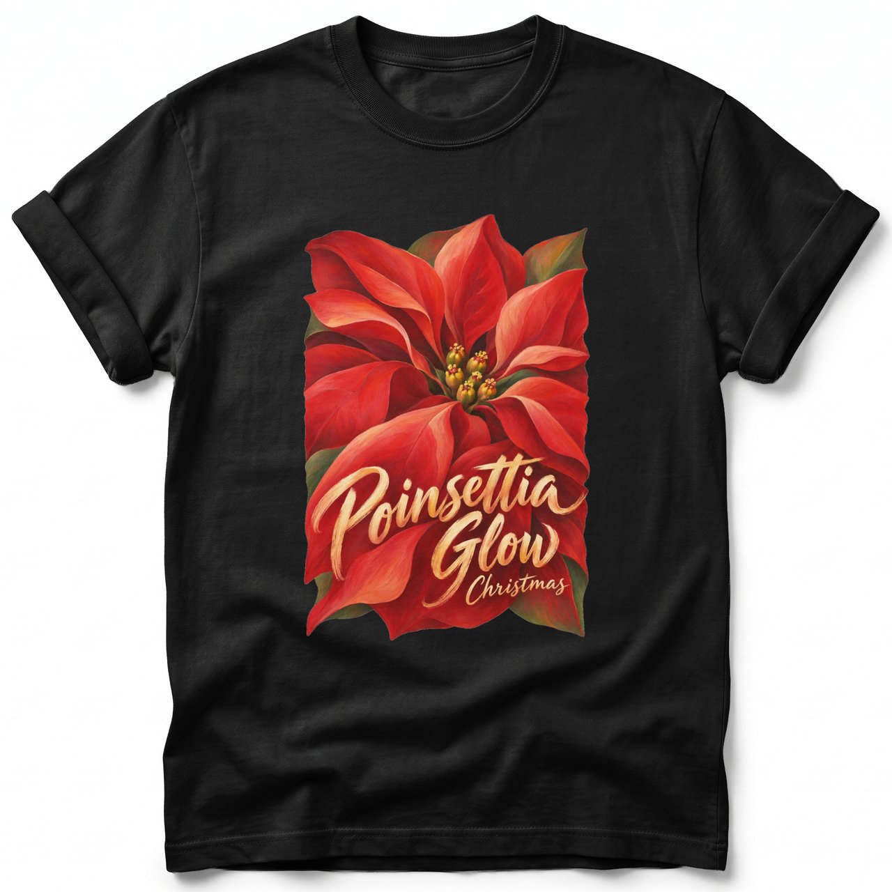 Poinsettia Glow ~ Comfort Colors Premium Tee