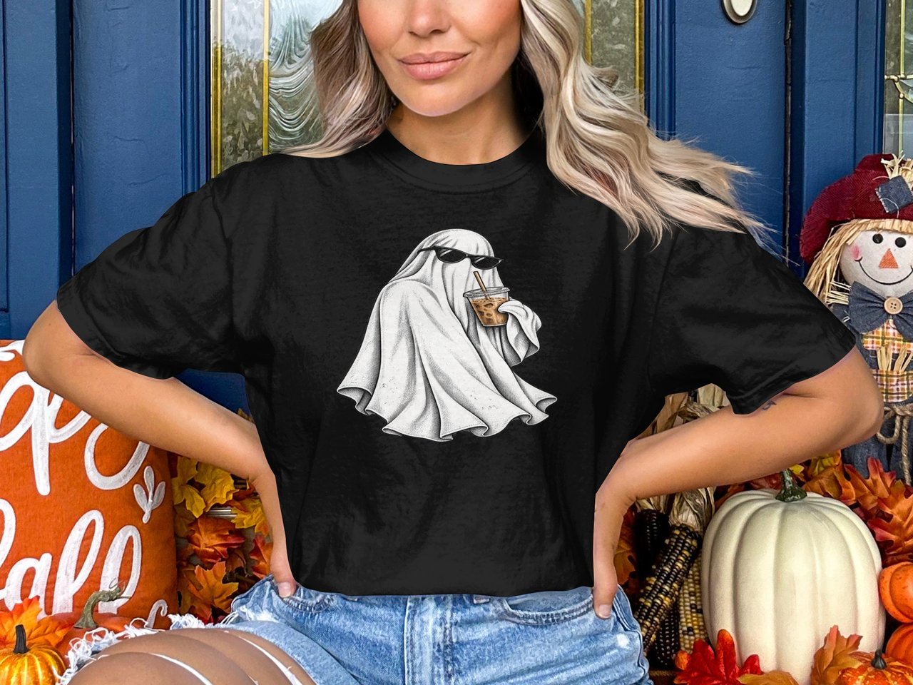 Cool Iced Coffee Ghost Tee