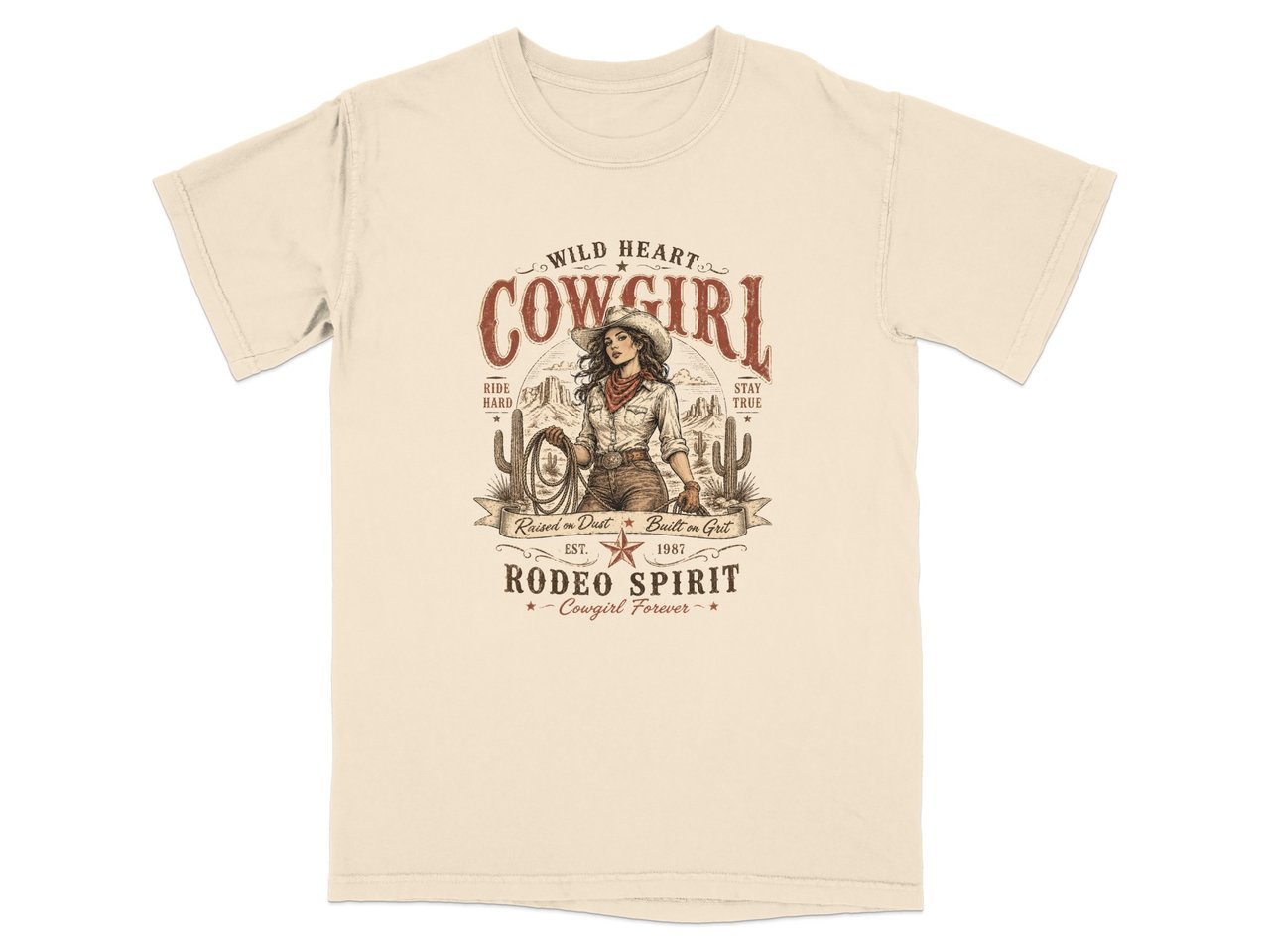 Wild Heart Cowgirl Vintage Rodeo T-Shirt