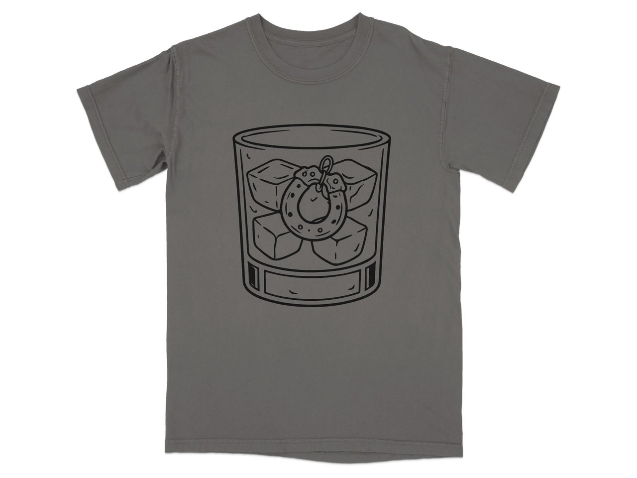 Old Fashioned Charm Whiskey Glass T-Shirt