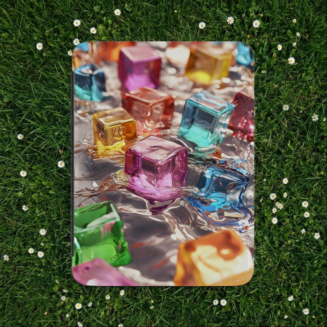 Rainbow Ice Cubes Kindle Case