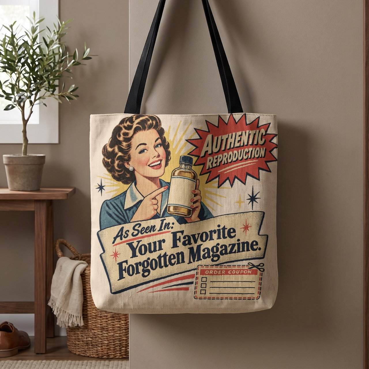 Forgotten Magazine Ad Tote Bag