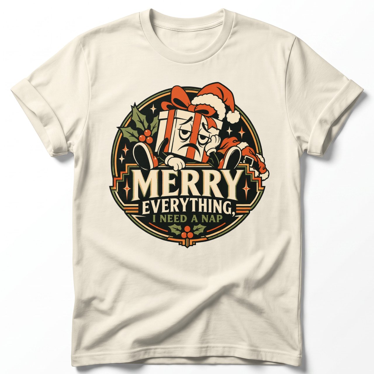 Merry Everything I Need A Nap Tee