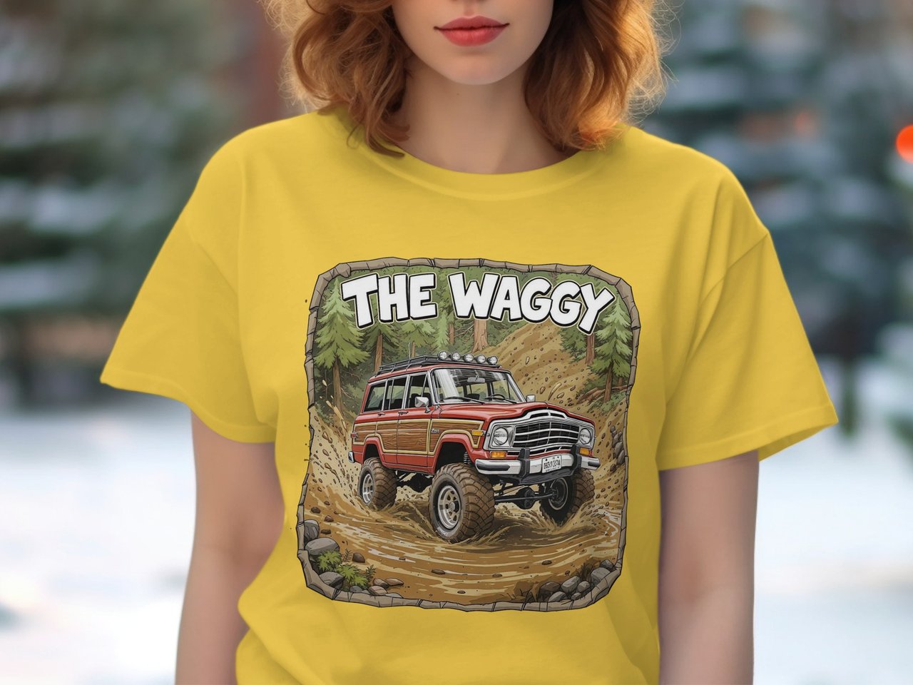 Grand Wagoneer T-Shirt, Jeep Wagoneer Shirt, The Waggy Tee, 4x4 Offroad Shirt, Classic Car Tee, SUV Apparel, Vintage Car Lover Gift