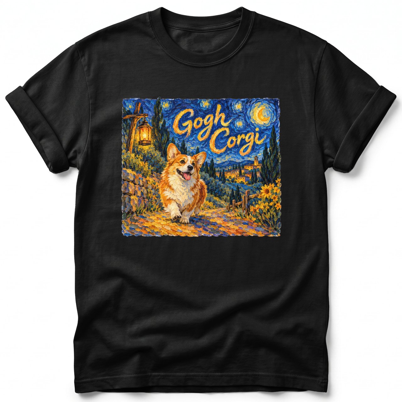 Gogh Corgi ~ Comfort Colors Premium Tee