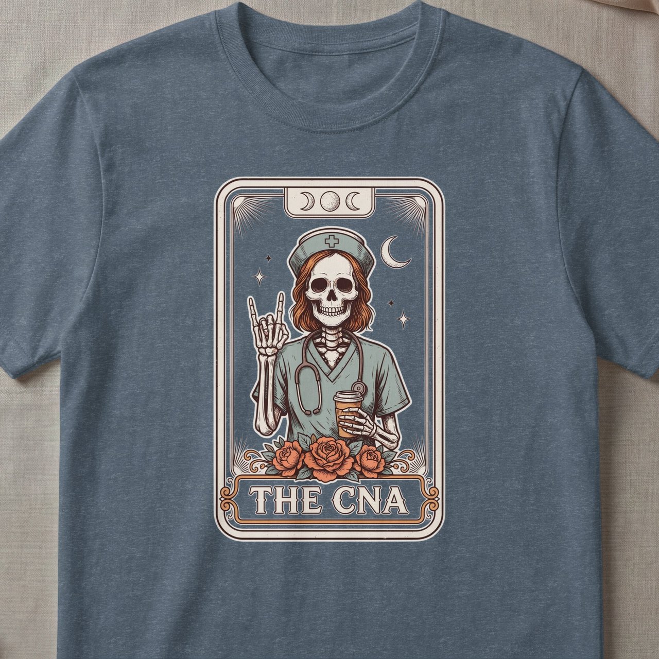 The CNA Tarot Card Skeleton Tee