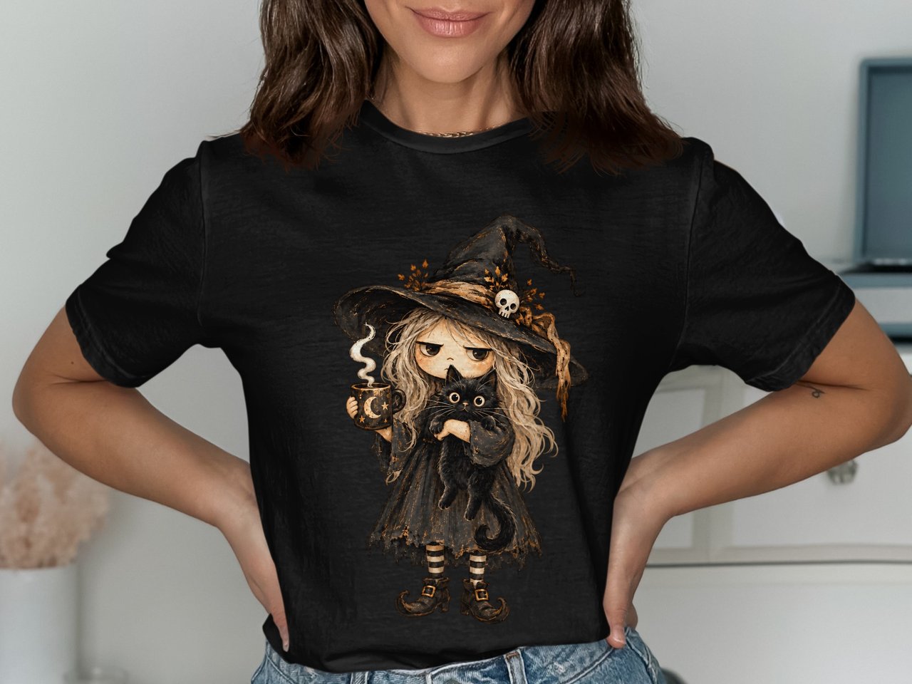 Grumpy Witch Coffee Tee or Sweatshirt