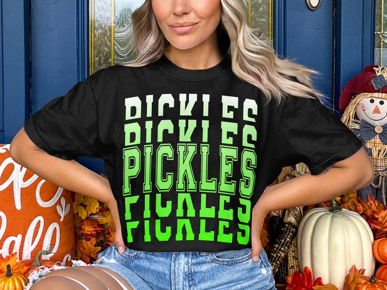 Pickles T-Shirt, Trendy Collegiate Pickle Shirt, Retro Foodie Graphic Tee, Funny Pickle Lover Gift, Cute Vintage College Aesthetic Shirt