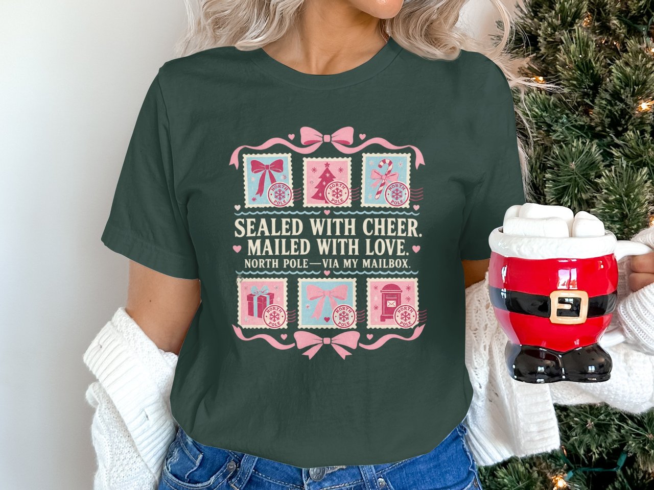 Sealed With Cheer Mailed With Love Tee