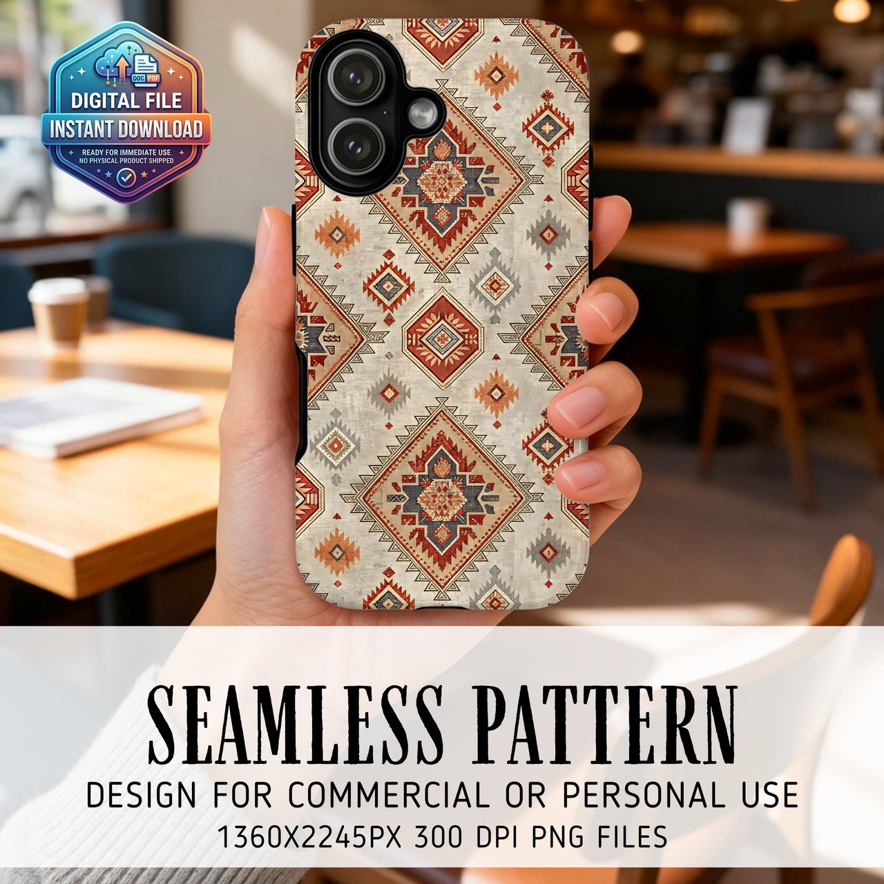 Southwest Tribal Pattern Digital