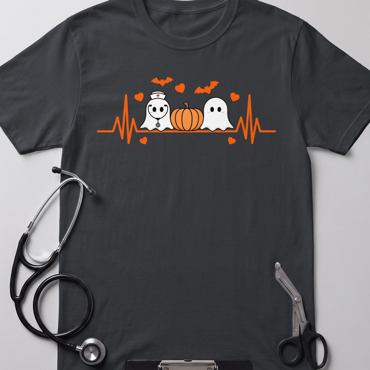 Ghost Nurse Heartbeat Tee