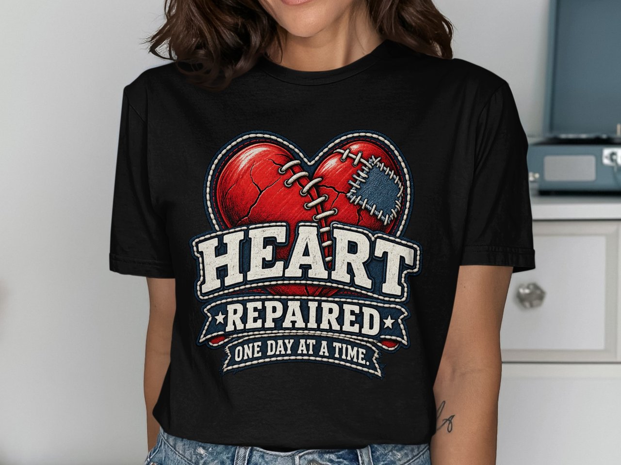 Heart Repaired One Day At A Time Tee