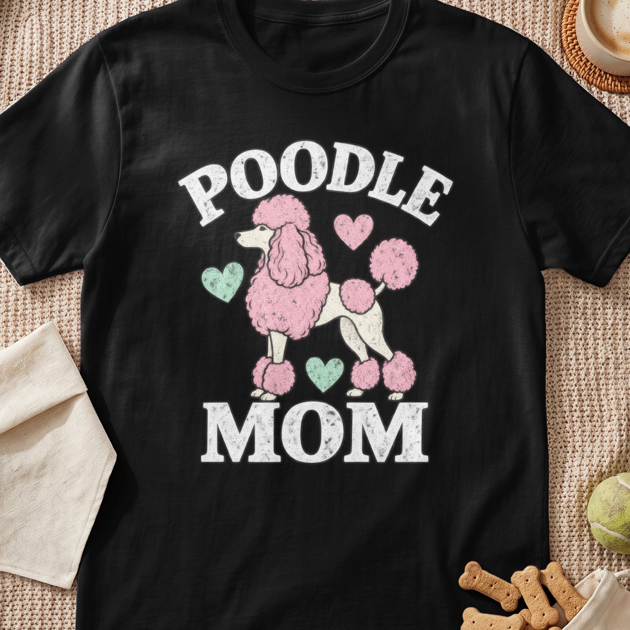 Vintage Poodle Mom Tee
