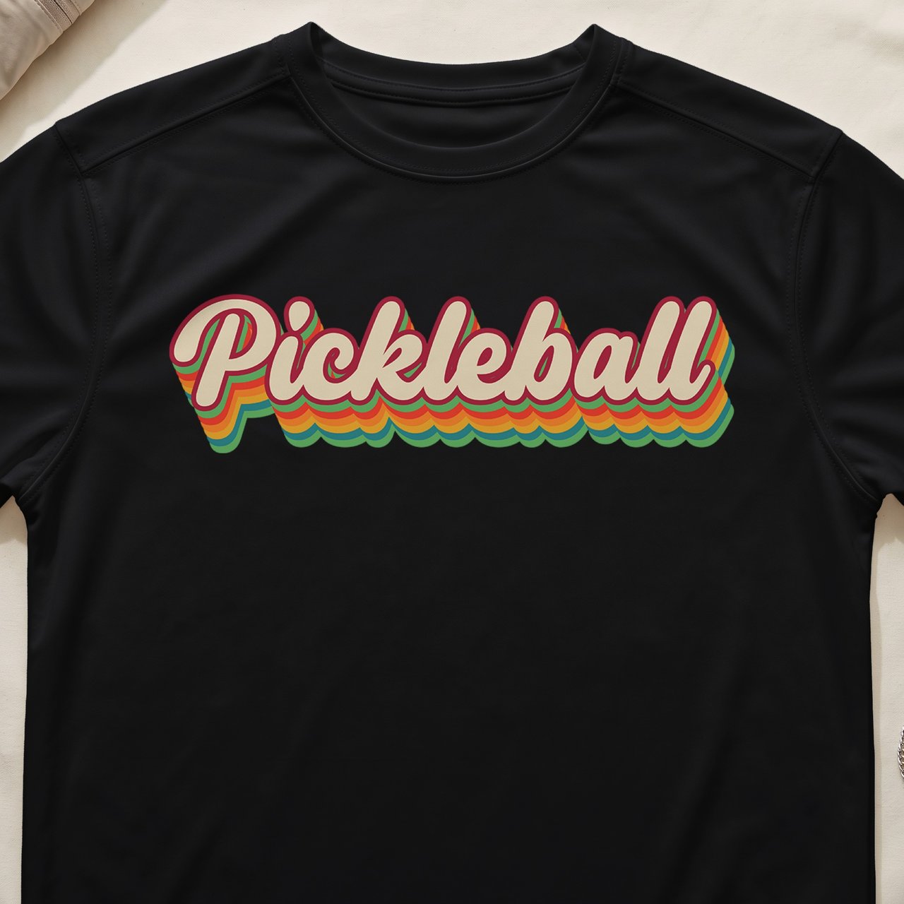 Pickleball Sport-Tek Performance Tee, Pickleball, Retro Style Open Play Athletic Court Apparel