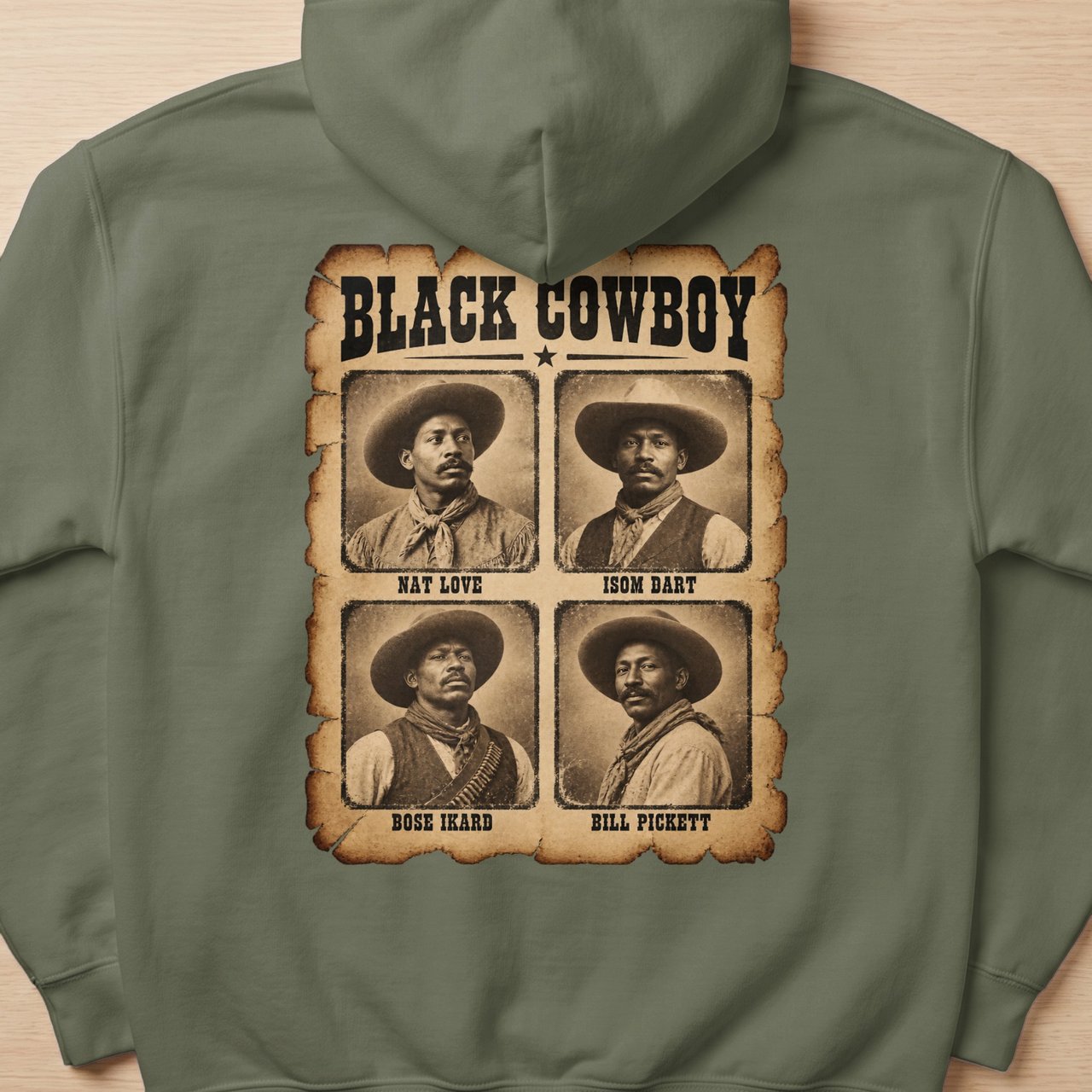 Black Cowboy Hoodie