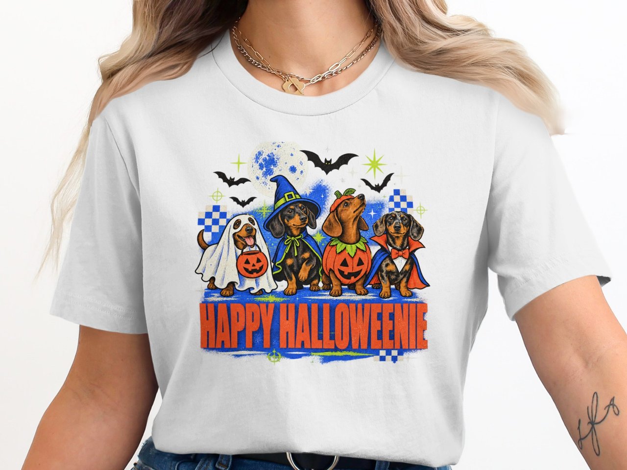 Happy Halloweenie Dachshund Tee