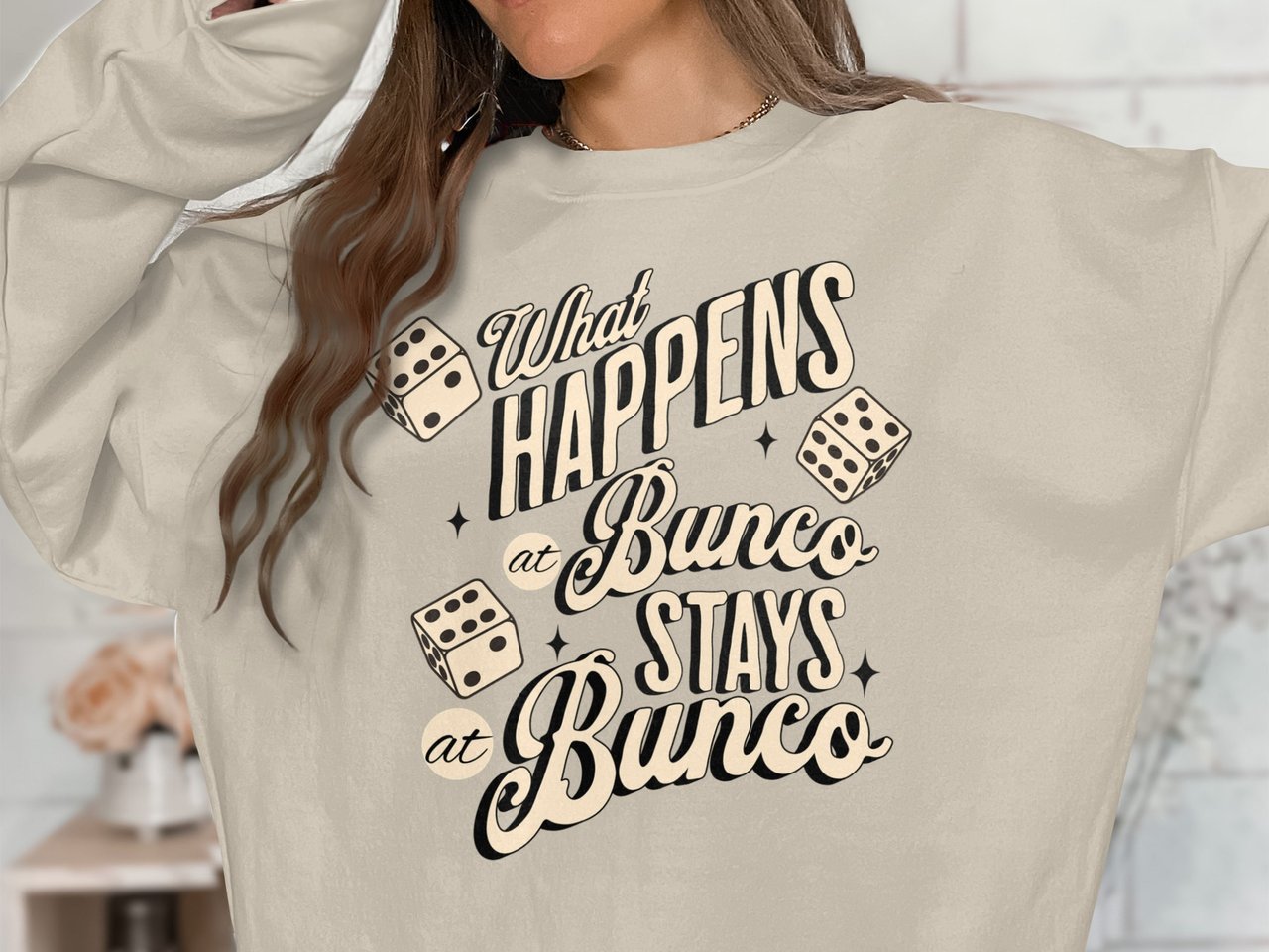 Bunco Vibes Retro Graphic Sweatshirt