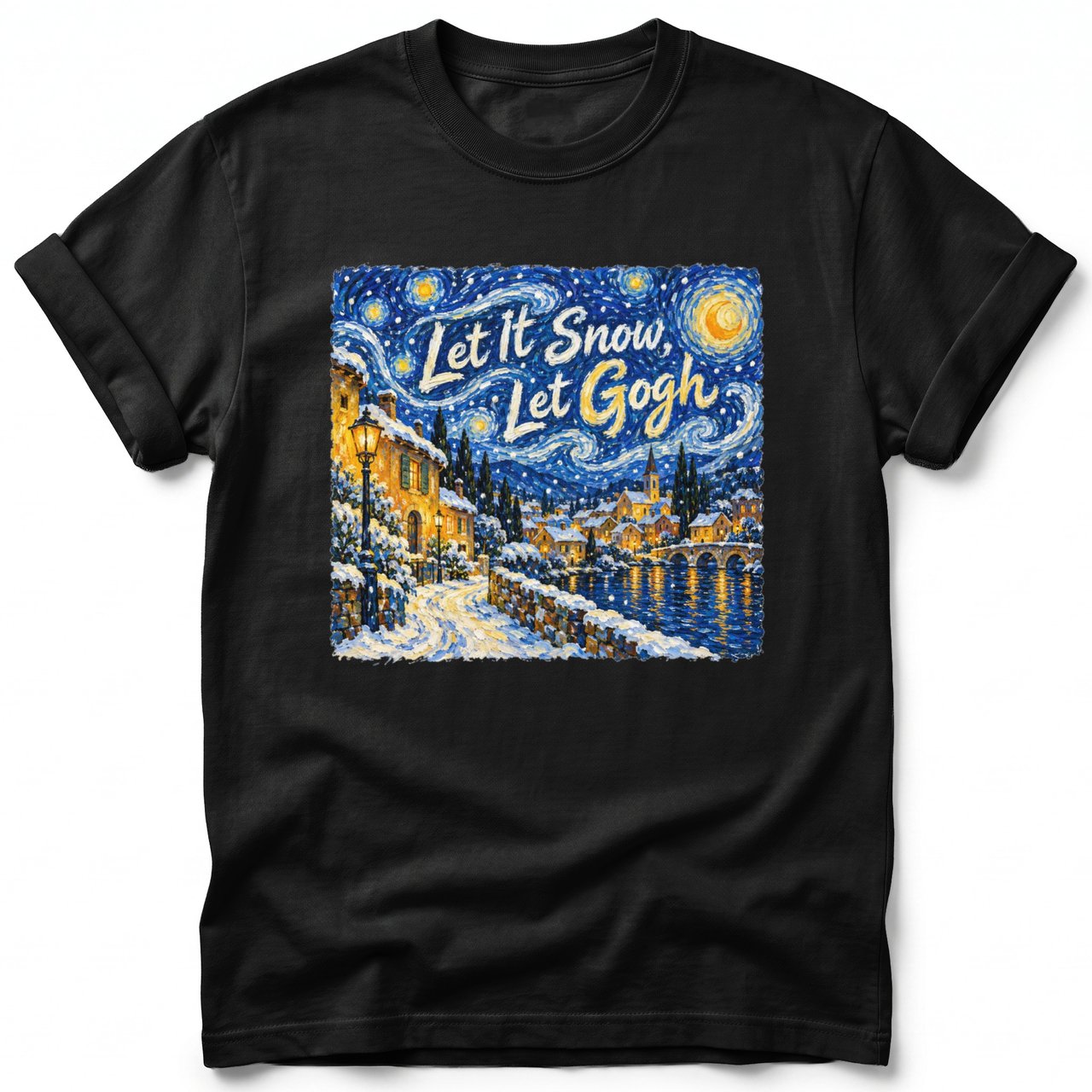 Let It Snow, Let Gogh ~ Comfort Colors Premium Tee