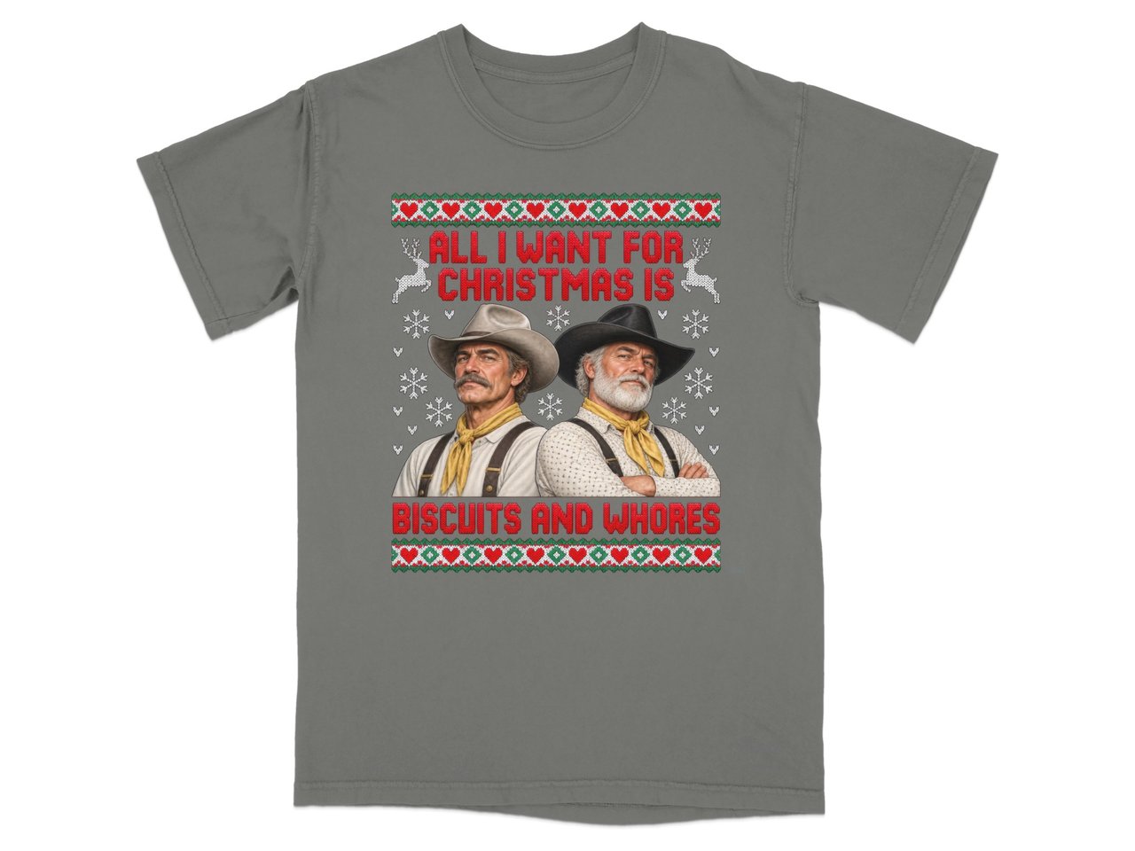 Cowboy Christmas Biscuits Tee