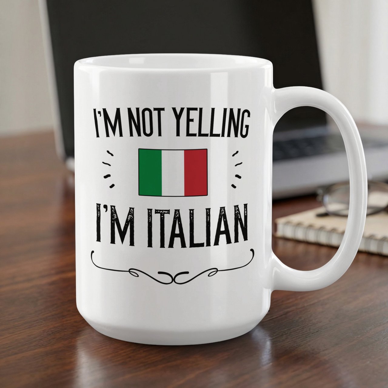 Funny Italian Gift Mug – I'm Not Yelling