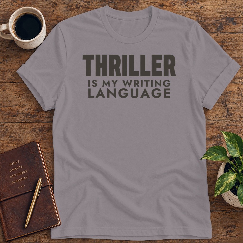 Thriller Is My Writing Language Softstyle Tee