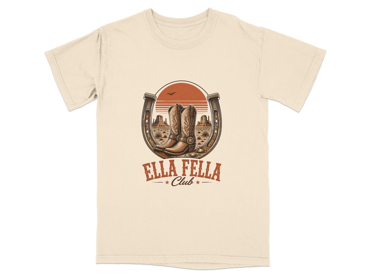 Ella Fella Club Western Sunset T-Shirt