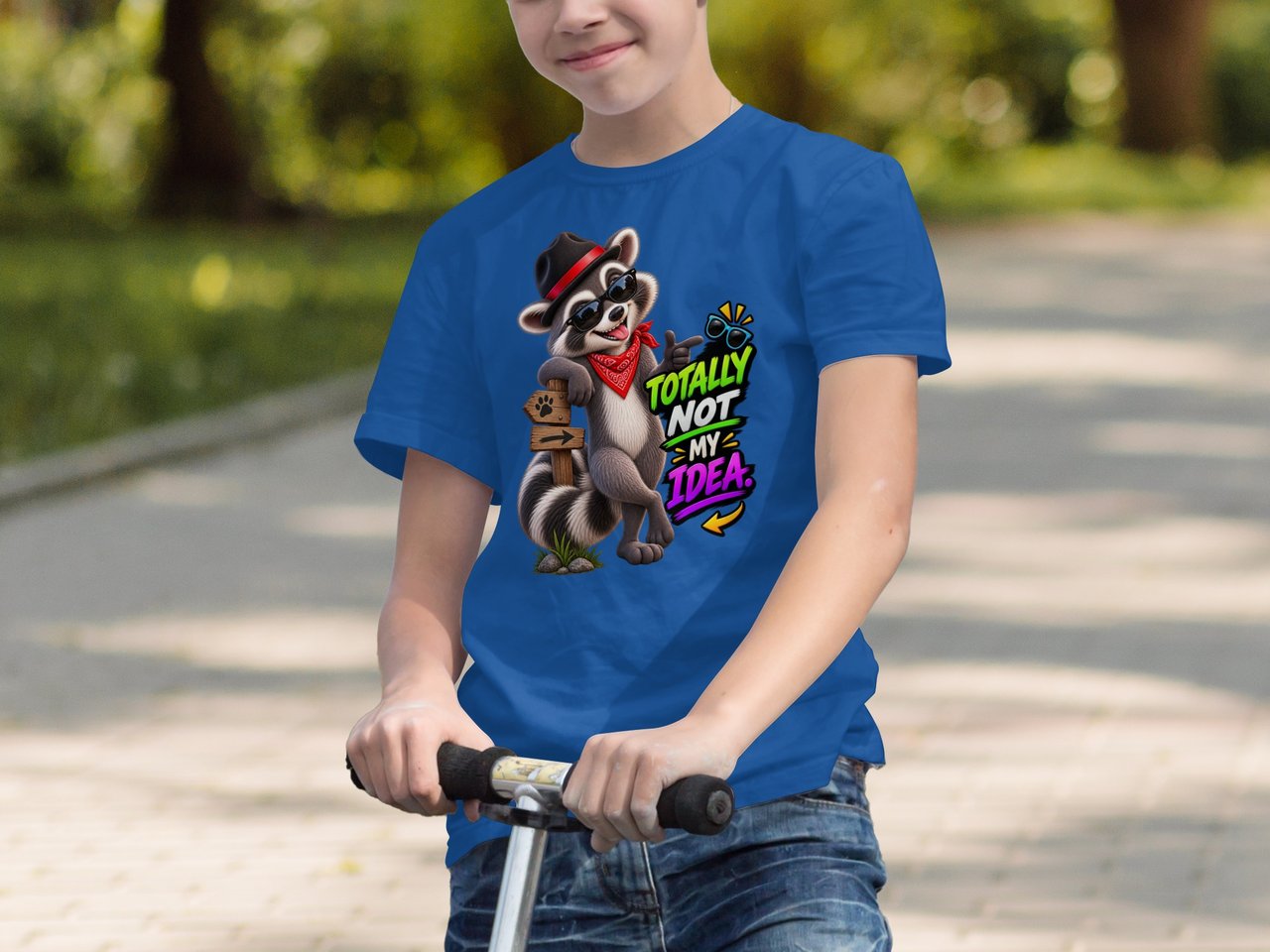 Totally Not My Idea Randy the Raccoon Tee