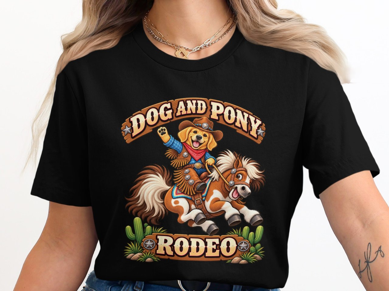 Dog and Pony Rodeo Tee