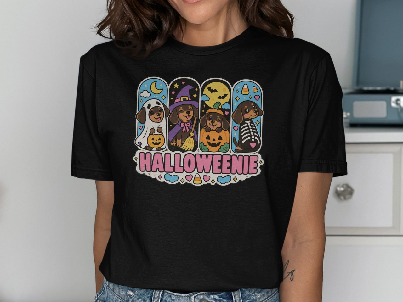 Halloweenie Dachshund Tee
