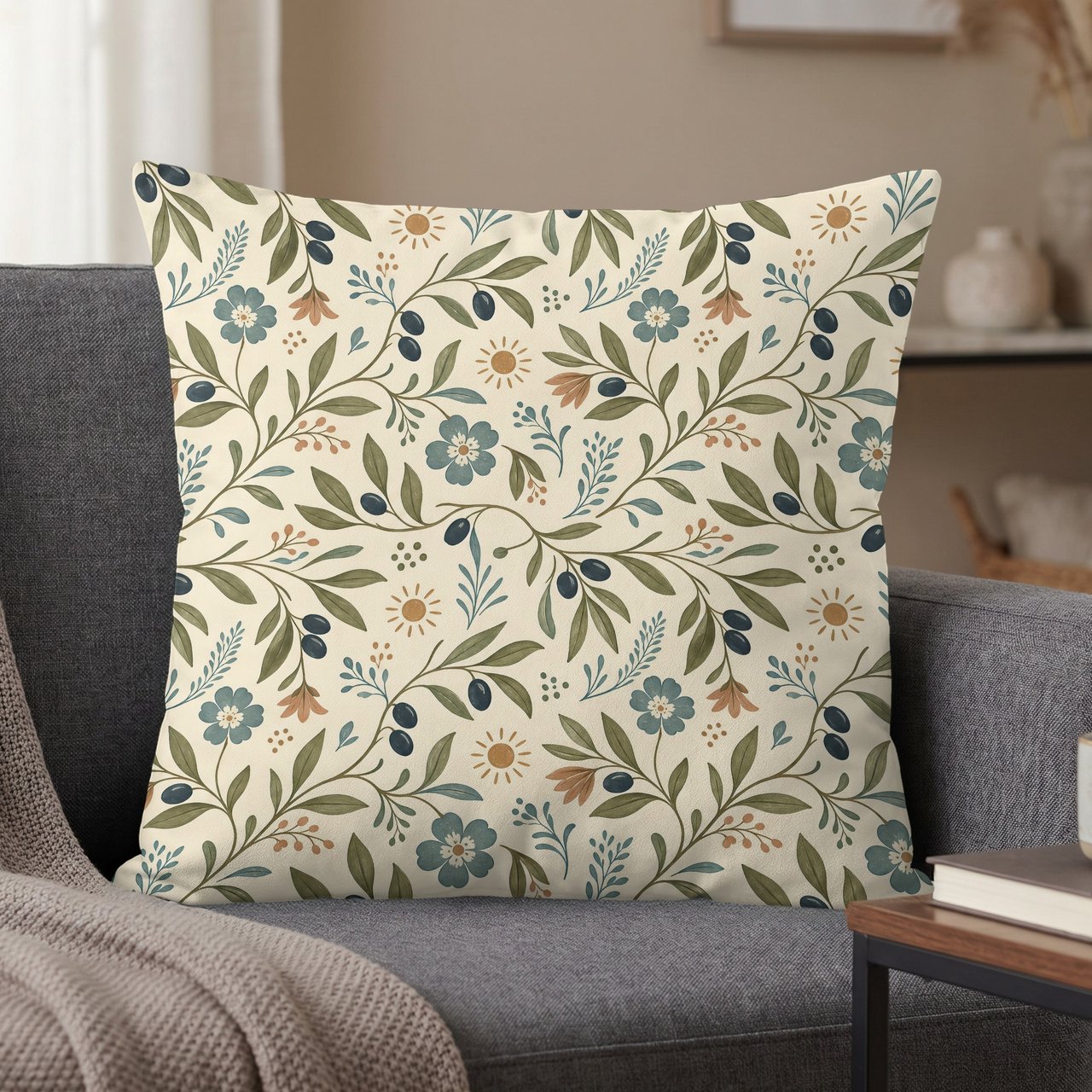 Sun-Kissed Botanical Pillow Case