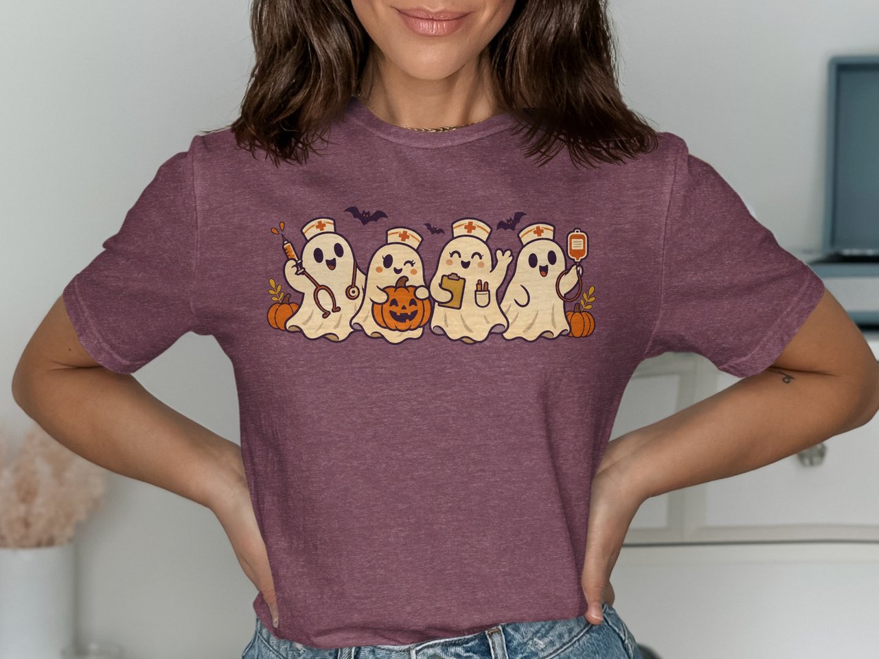 Ghost Nurse Halloween Tee