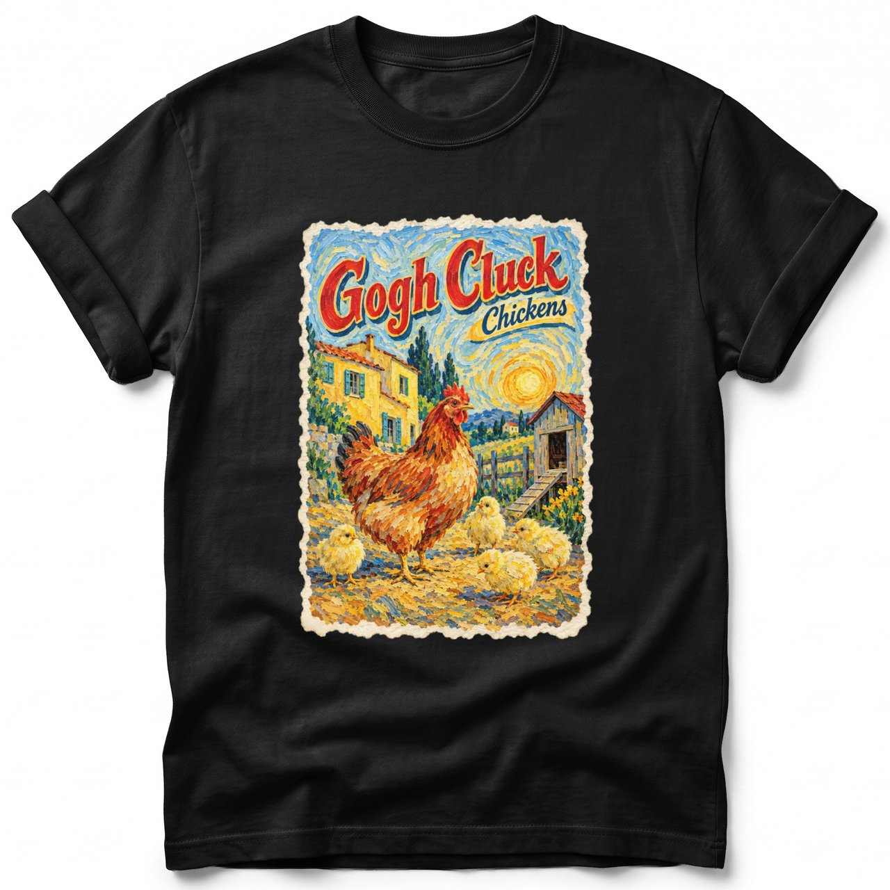 Gogh Cluck ~ Comfort Colors Premium Tee