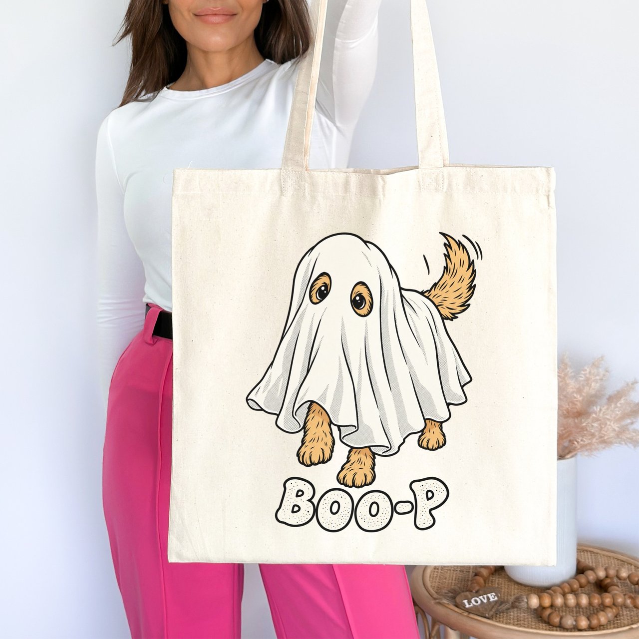 Ghost Dog Boo-P Tote Bag