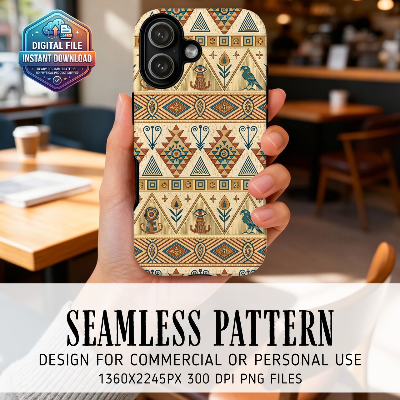 Egyptian Motif Digital Download