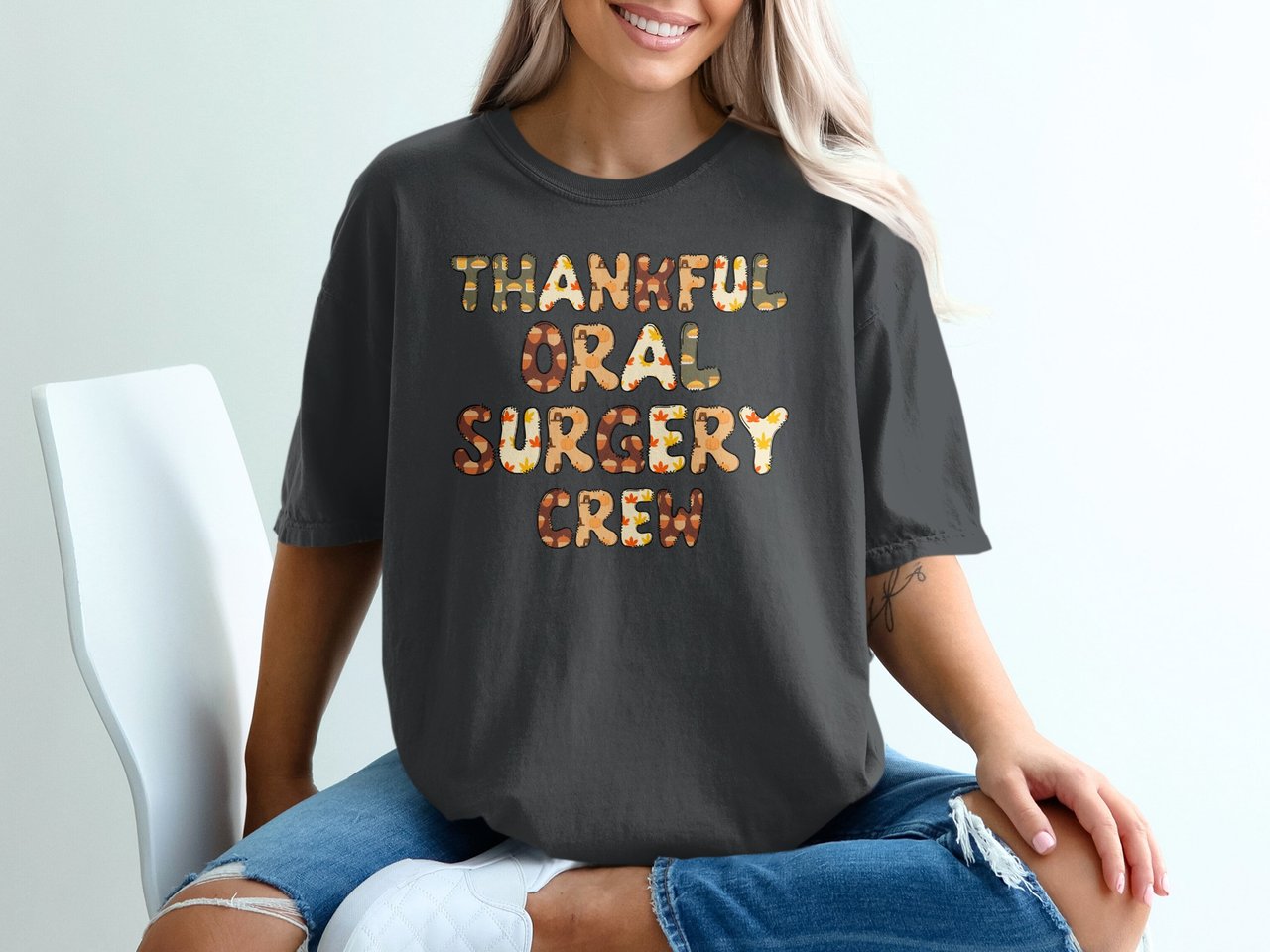 Thankful Oral Surgery Crew Graphic Tee