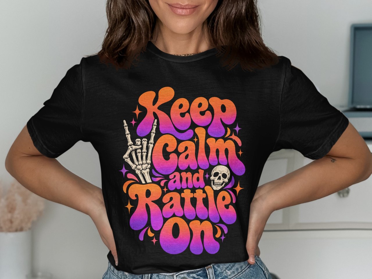 Keep Calm And Rattle On Tee or Sweatshirt