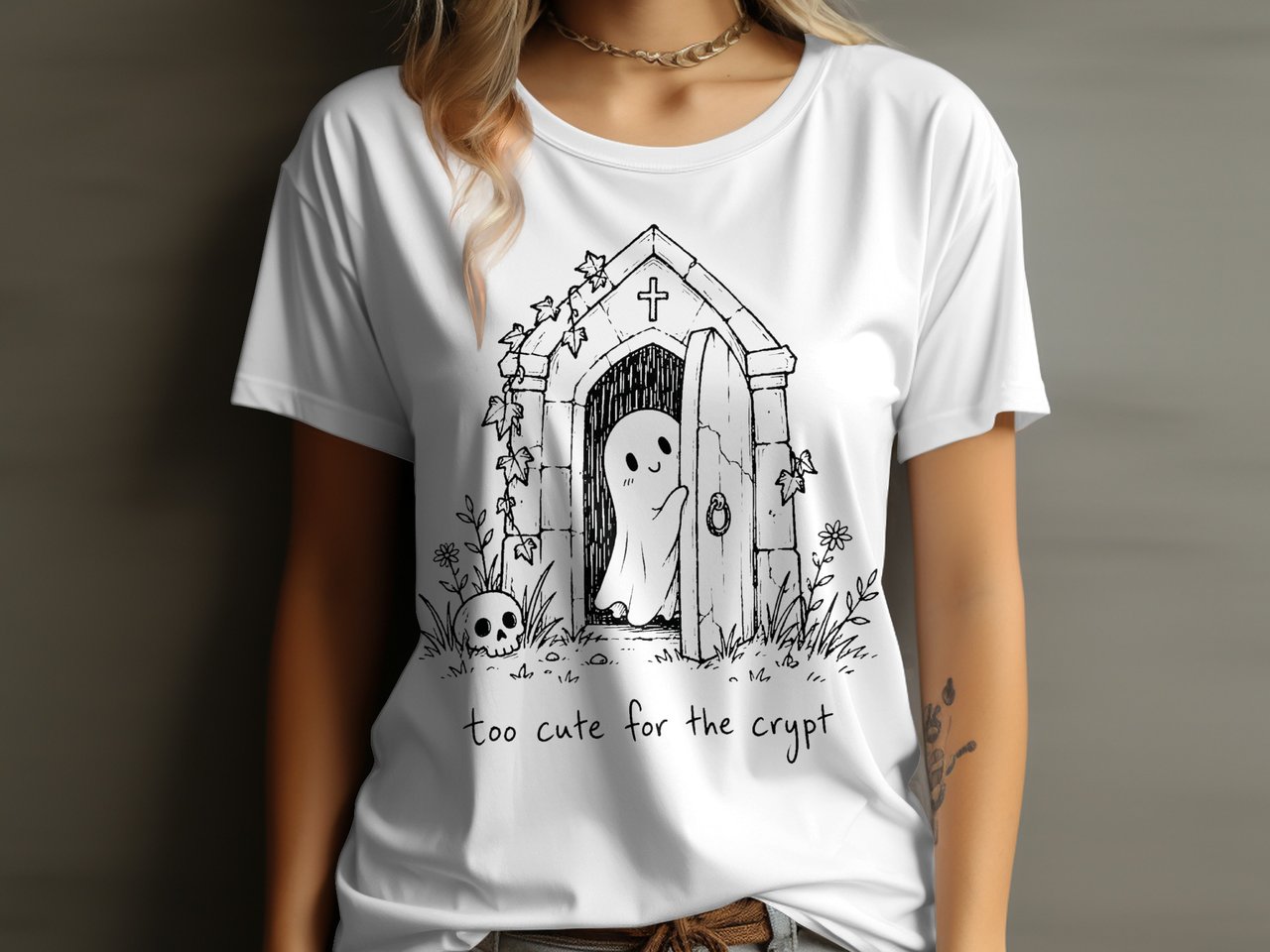 Too Cute For The Crypt Tee