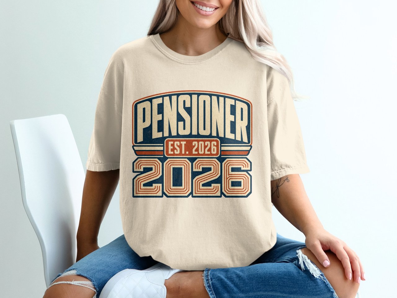 Pensioner Est. 2026 Retro Vibe T-Shirt