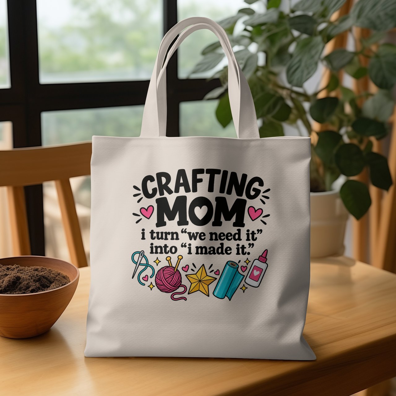 Crafting Mom Tote Bag