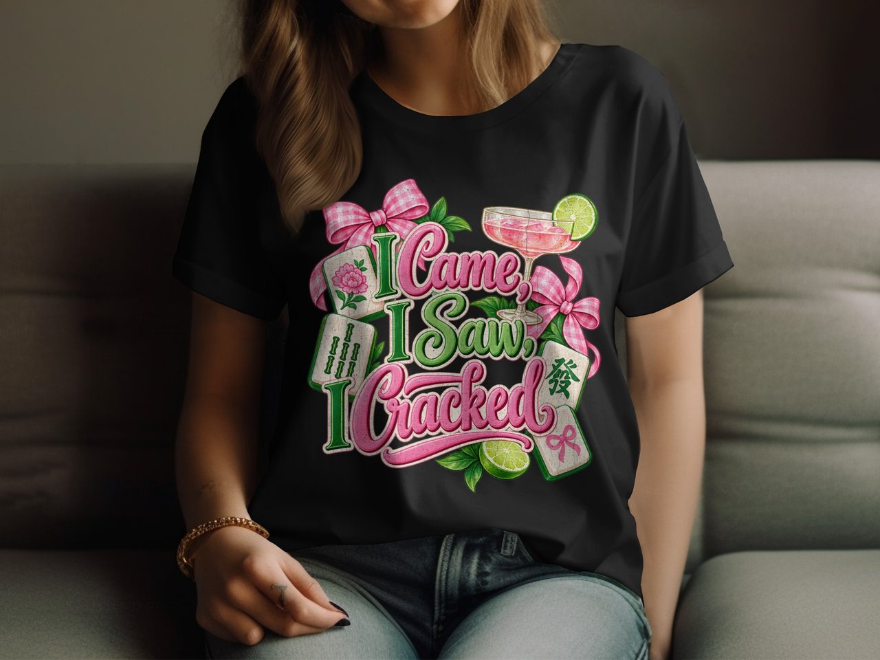 I Came I Saw I Cracked Mahjong Tee