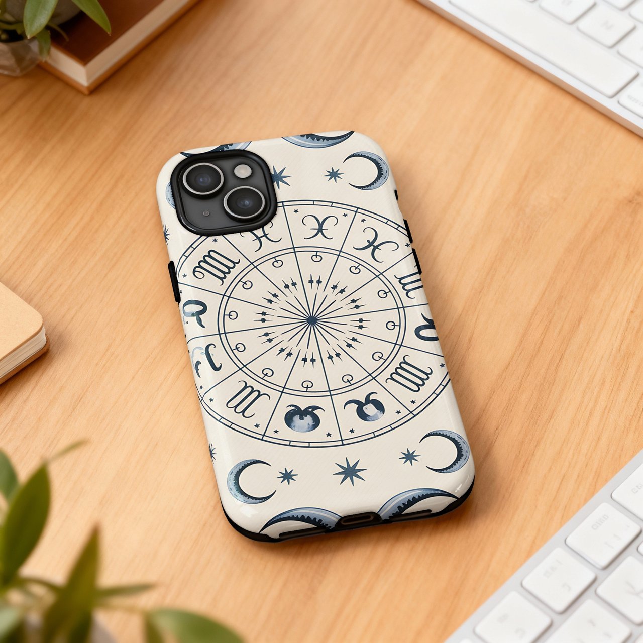 Zodiac iPhone Case: Protective, Durable, Astrological Design, Celestial Pattern