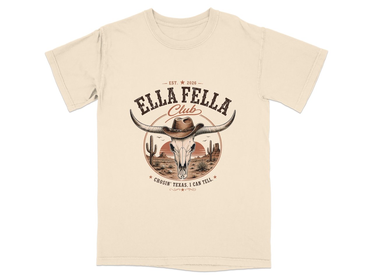 Ella Fella Club: Desert Skull T-Shirt