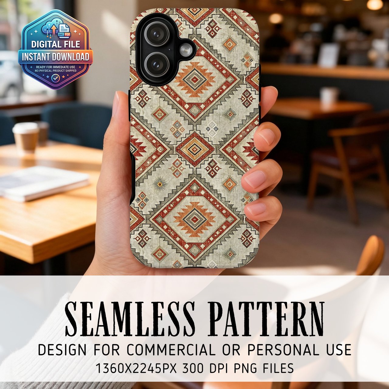 Southwest Boho Geometric Digital Download
