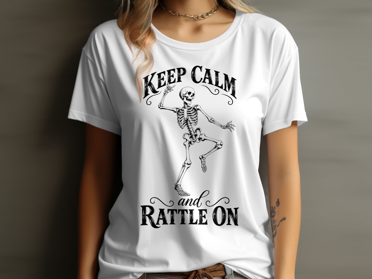 Keep Calm and Rattle On Tee