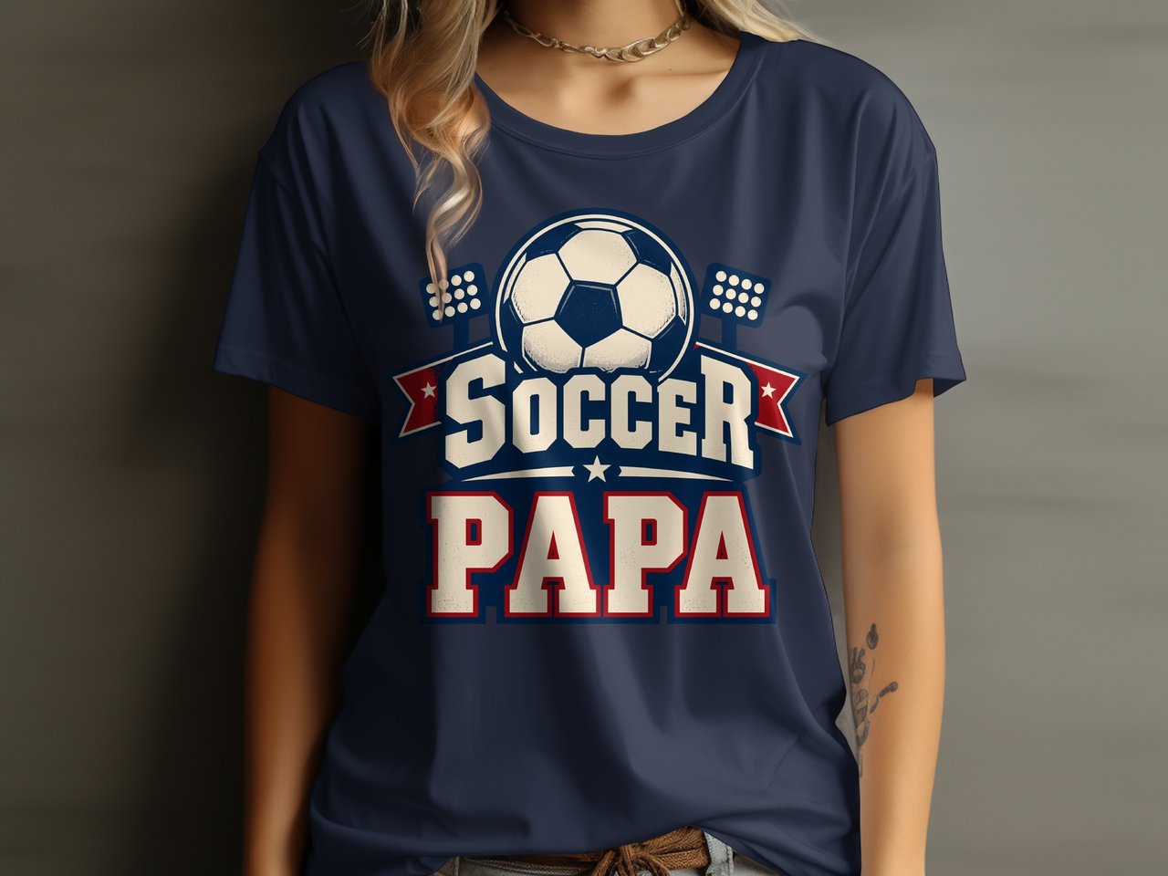 Soccer Papa Tee or Sweatshirt