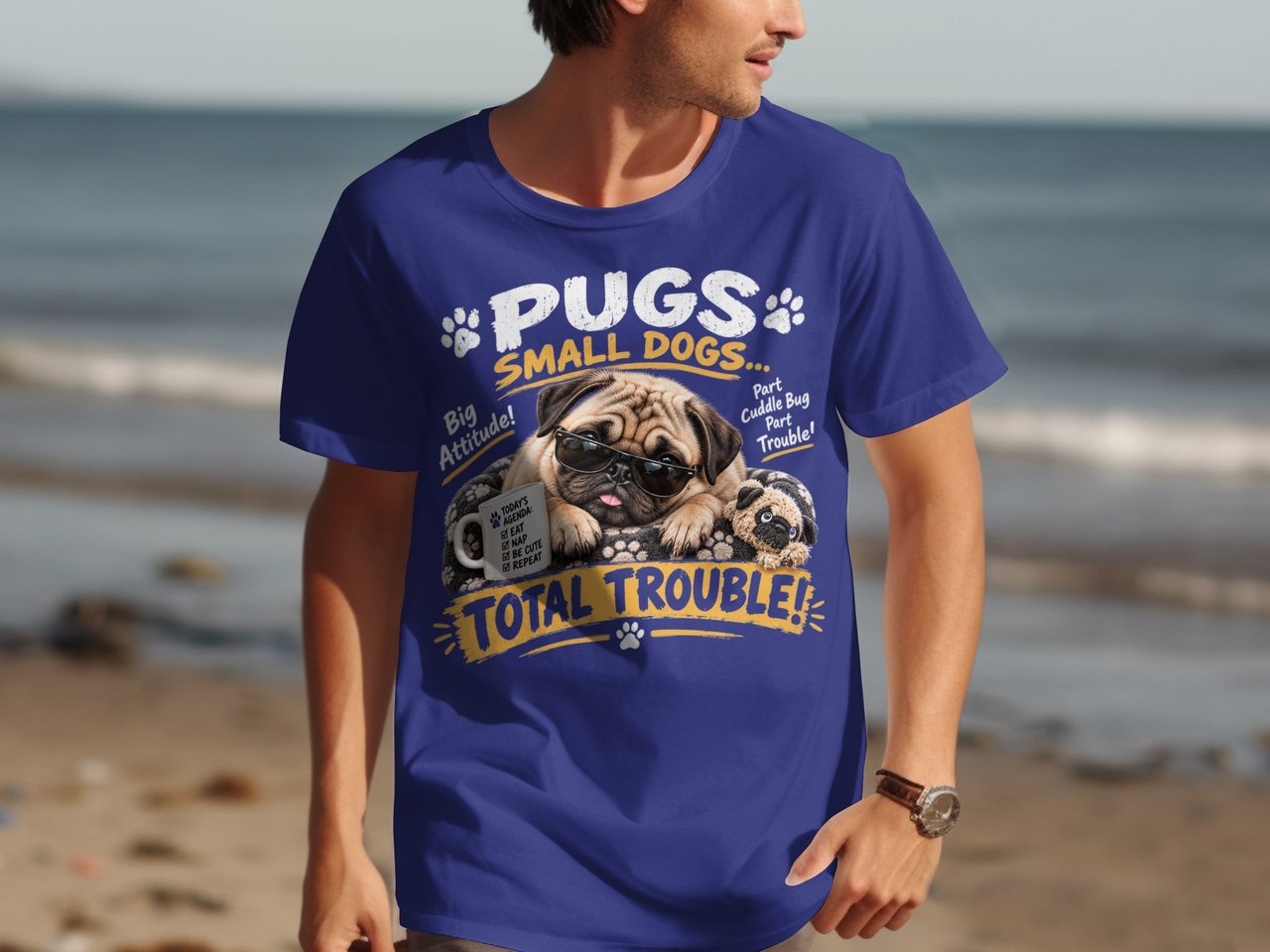 Pugs Total Trouble Tee