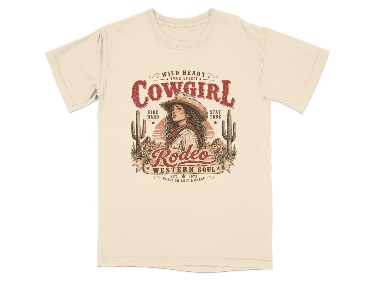 Vintage Western Cowgirl T-Shirt