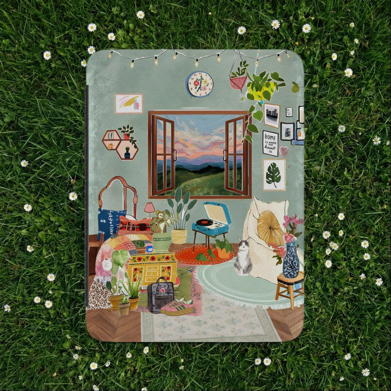 Cozy Aesthetic Room Kindle Case