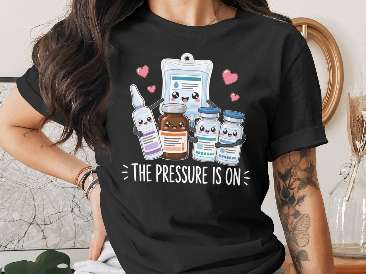 ICU Nurse T-Shirt: Emergency Medicine Surgical Kawaii Infusion Humor